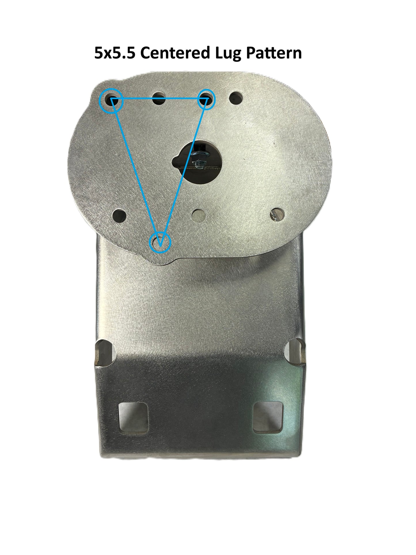 Flux Offroad TJ/LJ 304 Stainless Steel Tire Carrier for Aluminum Tailgate Hinge Kit (3 Lug Pattern Options)