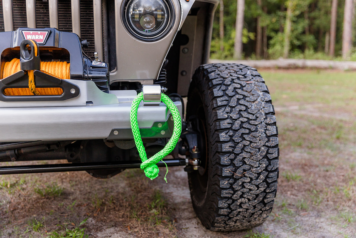 Flux Offroad Jeep TJ/LJ Aluminum Front Bumper Soft Shackle Mount