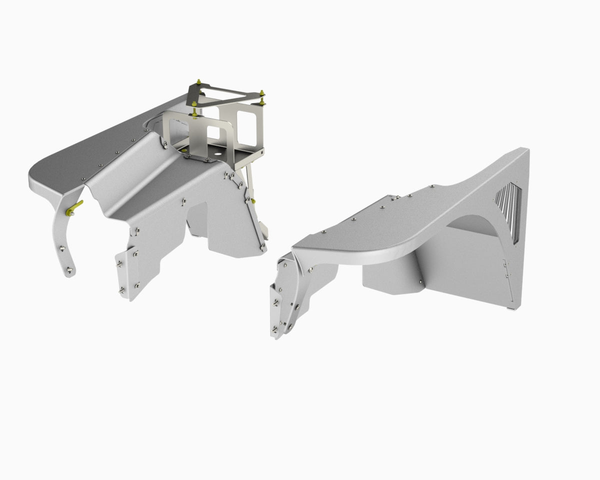 Flux Offroad Jeep TJ / LJ highline front fender full kit render, driver and passenger side fenders