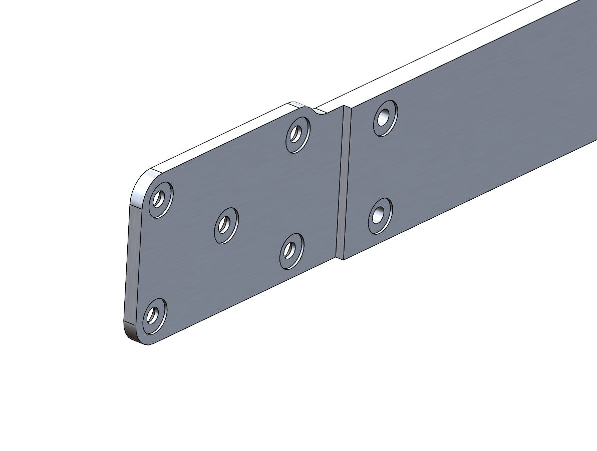 Flux Offroad TJ/LJ Aluminum rear Valance Panel NO Light Cutouts