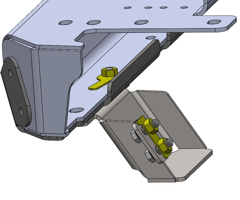 Flux Offroad TJ/LJ Jeep Stainless Steel Steering Box Skid - Includes all hardware  *Requires Drilling*