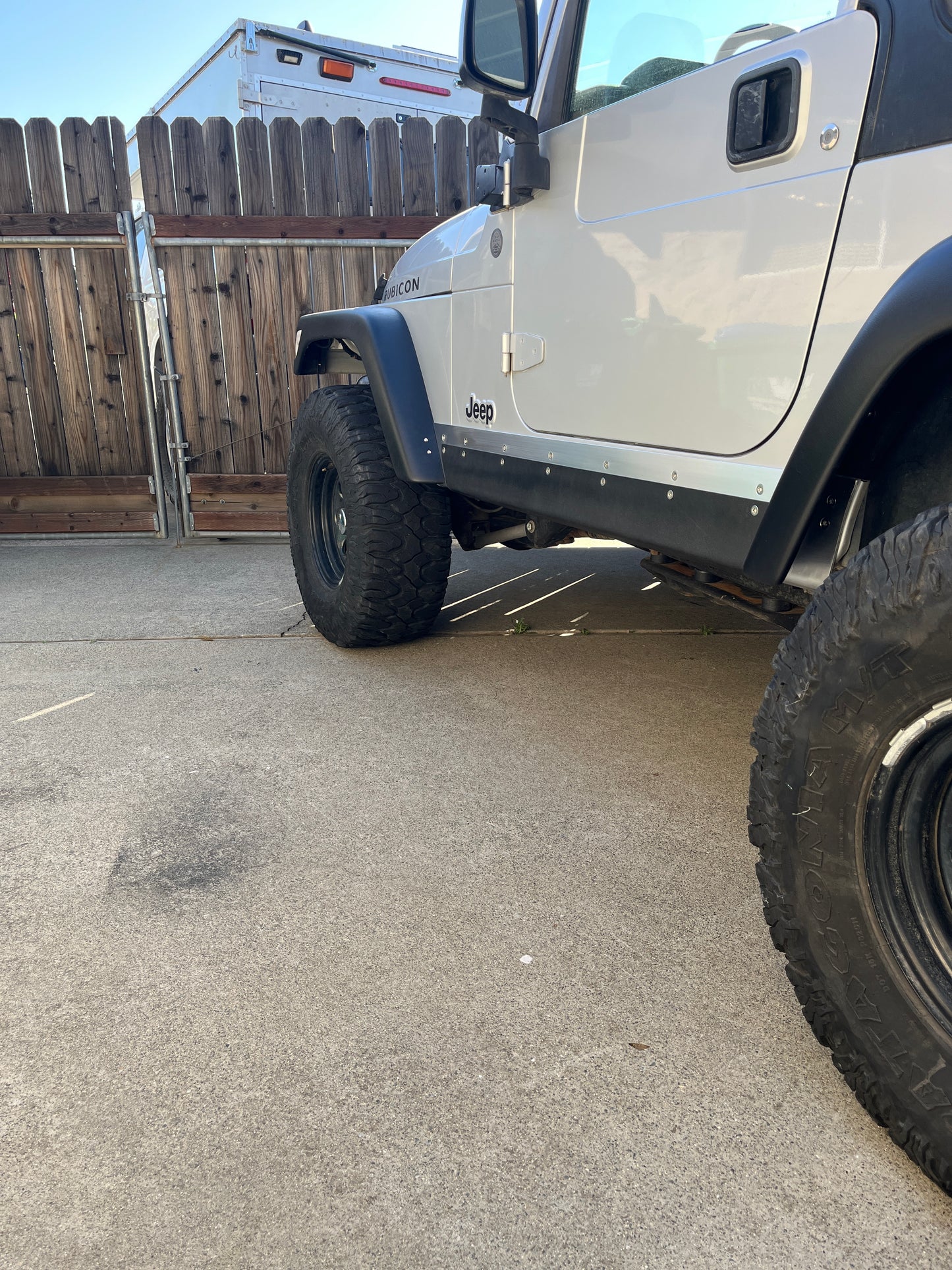 Flux Offroad Jeep LJ *ONLY* T6 Aluminum Rocker Guards With Stainless Steel Rash Guard
