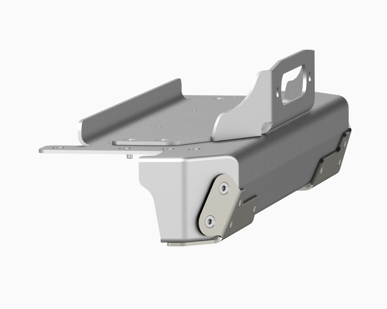 Flux Offroad Jeep TJ/LJ Aluminum Stubby Front Bumper With Stainless Ra