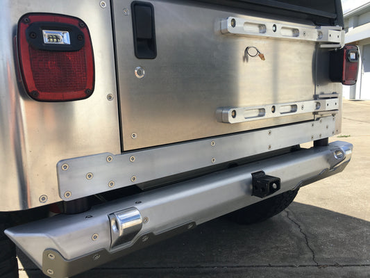 Flux Offroad TJ/LJ Aluminum rear Valance Panel NO Light Cutouts