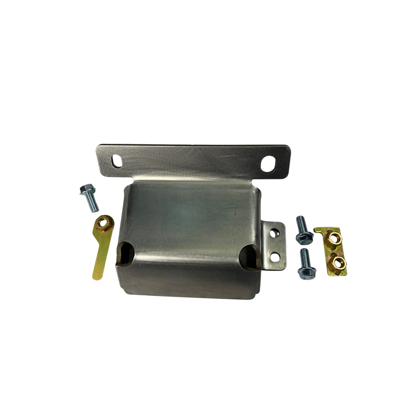Flux Offroad TJ/LJ Jeep Stainless Steel Steering Box Skid - Includes all hardware  *Requires Drilling*
