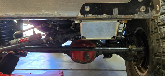 Flux Offroad TJ/LJ Jeep Stainless Steel Steering Box Skid - Includes all hardware  *Requires Drilling*