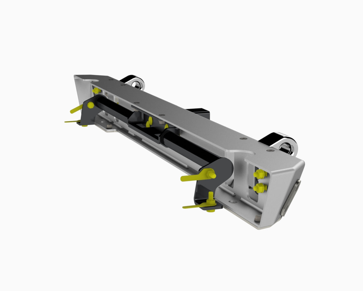 Flux Offroad Jeep TJ/LJ Aluminum Rear Bumper w/ Stainless Steel Rash Guards, Soft Shackle Mounts, and Hitch