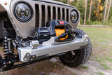 Flux Offroad Jeep TJ/LJ Aluminum Stubby Front Bumper With Rash Guards And Winch Fairlead Mount